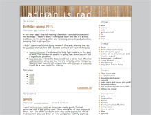 Tablet Screenshot of blog.adrianbischoff.com